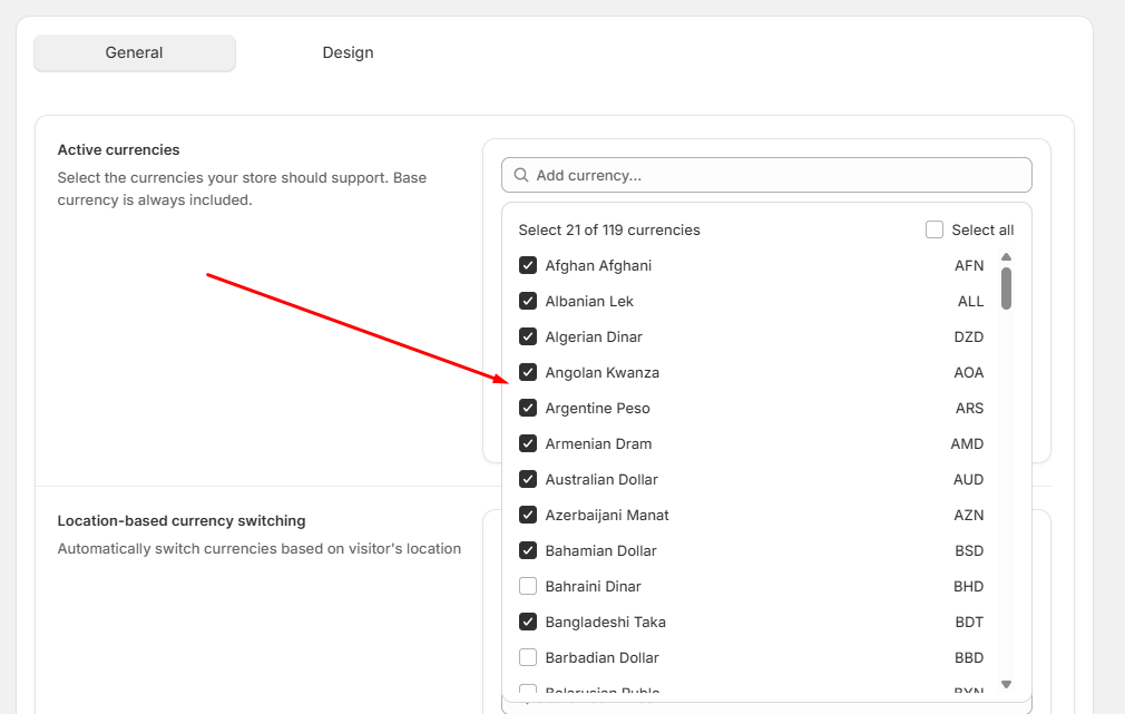 Documentation screenshot
